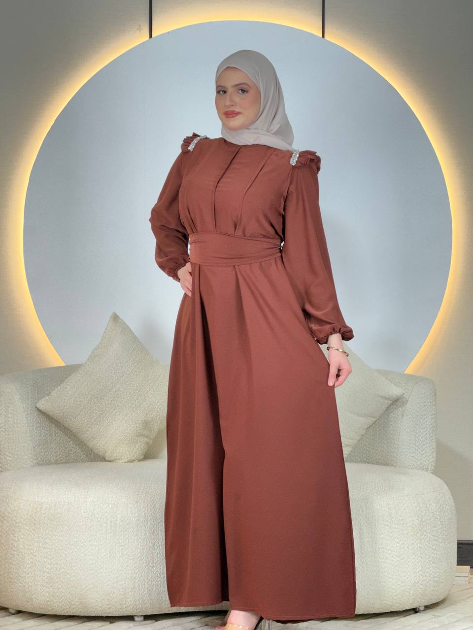 Robe marron rouille