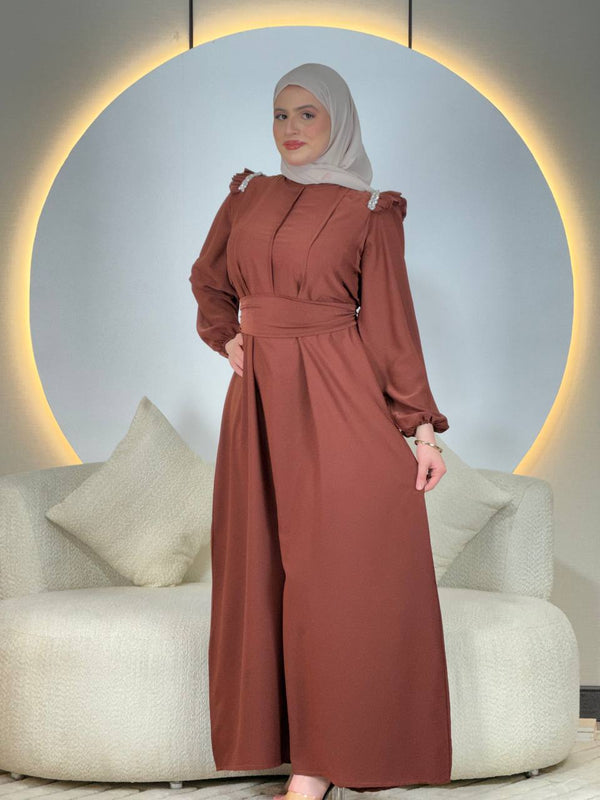 Robe marron rouille
