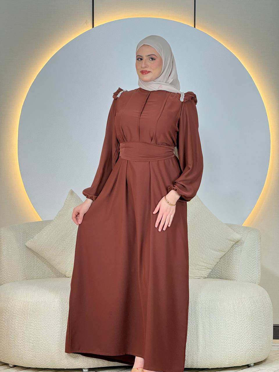 Robe marron rouille